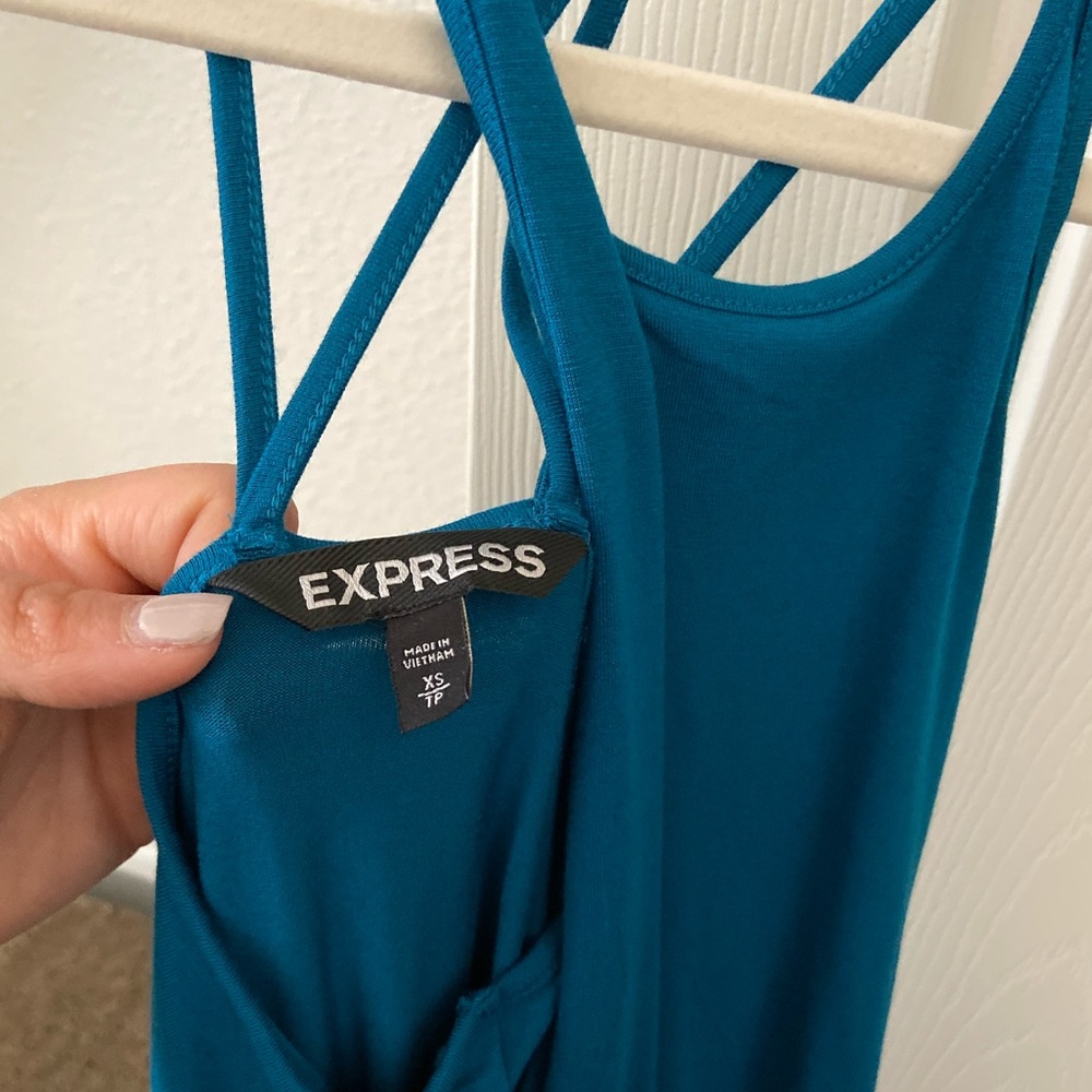 Express Turquoise Dress - Picture 2 of 3